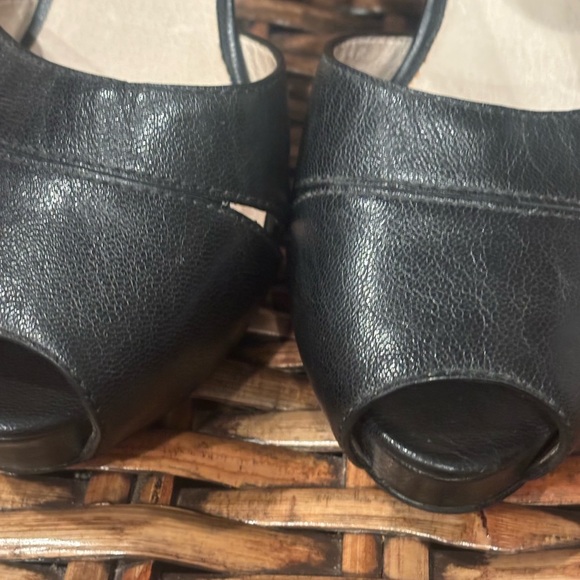 Michael Kors Black Peep-Toe Heels in size 9. Great condition! - Picture 14 of 15